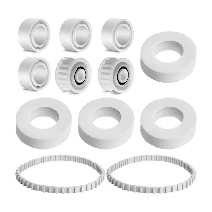 Accesorios para limpiador de piscinas, repuesto de 4 anillos de escalada, Compatible con 12 Uds. 6101611   Ruedas guía R4 2 para Dolphin - 1