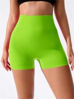 Pantalones cortos de yoga para mujer, pantalones cortos deportivos de secado rápido sin costuras con realce, pantalones cortos informales con control de barriga para gimnasio y ciclismo - details 19