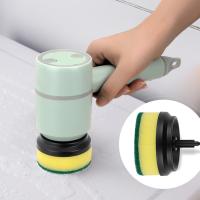 Cepillo de limpieza eléctrico, cepillo para lavar platos, automático, inalámbrico, recargable por USB, cepillos de limpieza para bañeras y cocinas - details 4