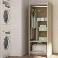 Armario de Dormitorio de Doble Puerta Blanco 180x79x52 cm Mueble Auxiliar Moderno - details 21