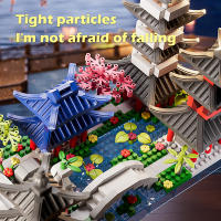 China-Chic Building Block Toys Hangzhou West Lake Scene Building Model Ornaments Micro particle puzzle assembled toys - details 2