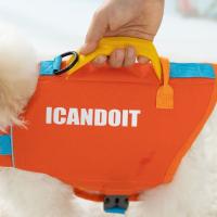 Chaleco salvavidas ajustable para natación de mascotas, chaleco de seguridad de poliéster con superflotabilidad, ropa reflectante para salvar vidas para perros - details 7