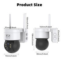 Cámara de Seguridad Solar WiFi de 2MP KEPEAK Visión Nocturna Infrarroja Batería de 7200mAh - details 1