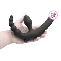 Consolador realista para el ano, vibrador con cuentas, tapón anal, masajeador de doble penetración, bragas vibratorias - details 5