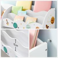 Niños Estantería Almacenamiento Multifuncional 2 Cajas Gran Capacidad Tema Universal Dormitorio Salón Blanco GKR42WT - details 6