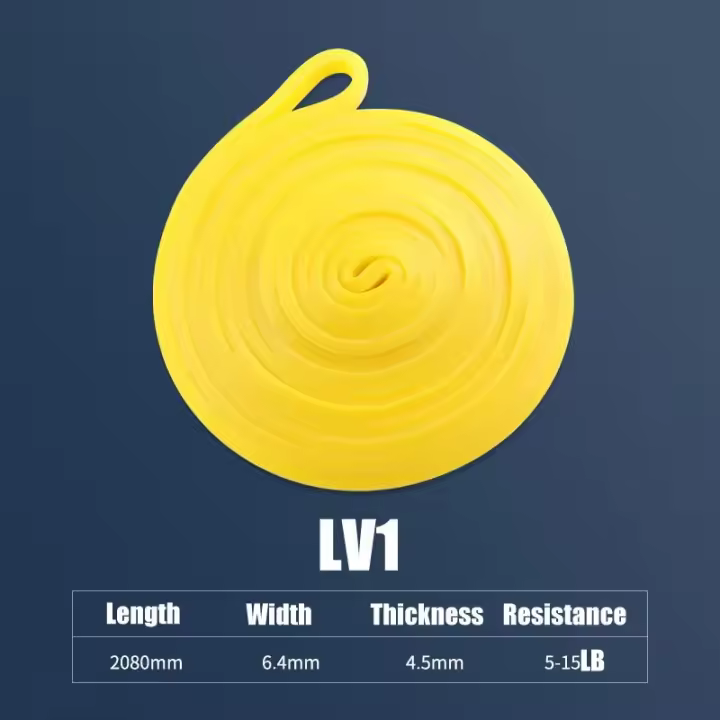 Conjunto de banda de resistencia de látex resistente para ejercicio elástico, banda de asistencia para dominadas, entrenamiento pesado, equipo de Fitness - 1