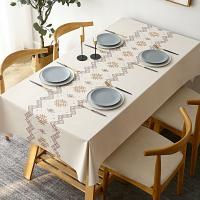 4/6/8 Seater Waterproof Table Cloth Cover Dining Table PVC Rectangular Mantel/Mantle Decor Aesthetic - details 6