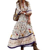 Vestido estampado de moda de verano para mujer - details 1