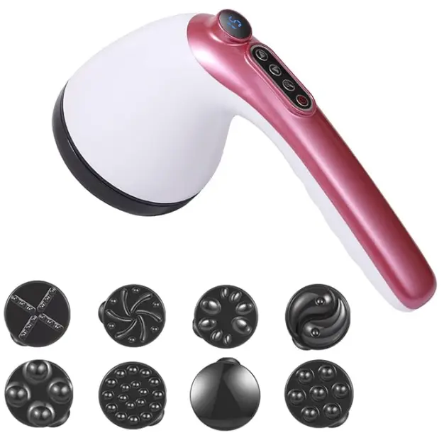 Martillo de Masaje Infrarrojo de Alta Impulsión Recargable Alivio del Dolor Muscular de Espalda, Pie, Cuello, Hombro, Pierna, Tobillo Masajeador Eléctrico para Adelgazar el Cuerpo - 1