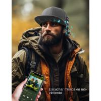 Gorra extraíble con altavoz Bluetooth, micrófono integrado en gorra de béisbol, sombreado, escucha música, contestador de teléfo - details 6