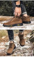 Zapatos de hombre al aire libre de terciopelo de piel de vaca de primera capa de cuero mate de alta calidad - details 5