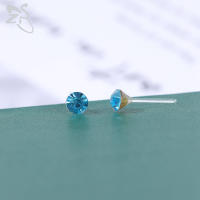 ZS-pendientes redondos de colores para hombre y mujer, aretes de resina antialérgicos, CZ, lote de 3/4/5/6MM, 10-20 pares - details 8