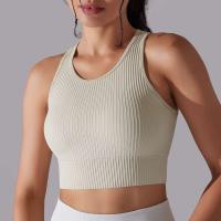 Hamidou-Sujetador deportivo para mujer, ropa interior de gimnasio, hilo Sexy, informal, a rayas, sin costuras, Top ajustado para gimnasio - details 28