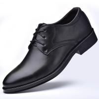 Zapatos formales informales para Hombres, calzado de cuero, diseño de boda Social, puntiagudo del dedo del pie, color Negro - details 1