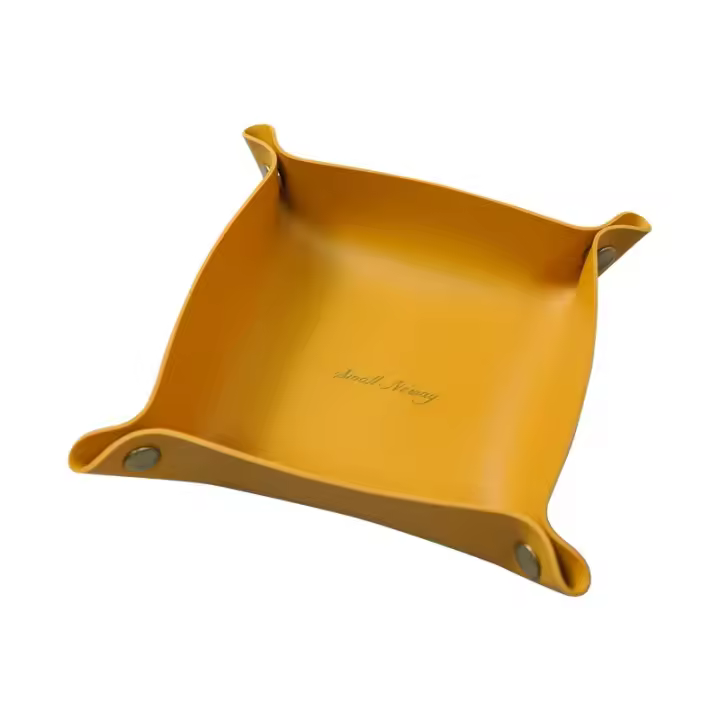 Bandeja de Almacenamiento Estilo Nórdico PU Organizador de Escritorio para Joyas, Cosméticos, Decoración del Hogar - 1