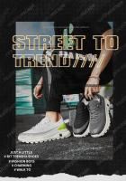 Zapatillas de deporte de ocio versátiles para hombre, zapatos deportivos ligeros y cómodos para caminar, zapatos cómodos y ligeros de alta calidad para caminar - details 1