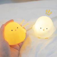 Lindo pollo iluminación suave pequeña luz nocturna lámpara de noche decoración dormitorio atmósfera luz niña niños regalo - details 1