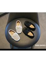 Zapatos casuales de moda para niños, zapatos planos sin cordones para niños, Color sólido, novedad de 2025, mocasines para niños con agujeros de PU antideslizantes simples y suaves - details 8