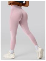 Pantalones de gimnasio sin costuras para levantamiento de cadera, mallas de entrenamiento para gimnasio, pantalones de chándal para ciclismo y correr para mujer, pantalones de Yoga ajustados de cintura alta para abdomen - details 3
