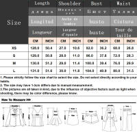 TRAFZA-Vestido largo de playa para mujer, elegante vestido Midi de manga corta con estampado botánico, cinturón de un solo pecho, decoración - details 0