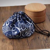 Bolsa de almuerzo portátil con cordón, bolsa de mano Bento para mujeres, hombres, escuela, oficina - details 2