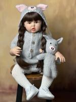 BZDOLL-Muñeca Reborn realista de silicona suave para niña, bebé de 60cm y 24 pulgadas, regalo de Navidad encantador - details 4