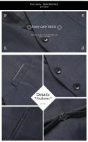 Chaleco de traje de hermano para hombre, ropa de negocios de estilo occidental, chaleco sin mangas de verano para escena de boda - details 7