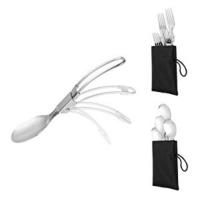 Utensilios Cocina Camping Acero Inoxidable Utensilios de Cocina Ollas Sartén Acampar
