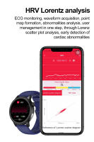 Reloj inteligente ET470, dispositivo con detección de frecuencia cardíaca, Bluetooth, llamadas, respiración, entrenamiento, modo de ejercicio, recordatorio sedentario, novedad de 2024 - details 13