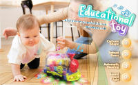Kizeefun Light Up Train Toy