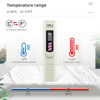 Filtro Digital de pureza de calidad del agua, medidor TDS con pantalla LCD, probador TDS 0-9999 PPM, diseño de pluma de temperatura para acuarios hidropónicos - details 2