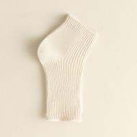 3 pares de calcetines informales de punto con punta descubierta, calcetines de tubo cortos antideslizantes de Color sólido, medias simples, calcetines de media pantorrilla para mujer - details 10