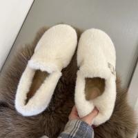 Mocasines planos de piel para mujer, zapatos cortos de felpa, cálidos, de algodón, informales, para caminar, de diseñador, nueva tendencia, Invierno - details 8