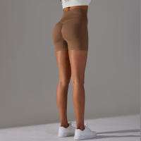 Nessaj-pantalones cortos sin costuras para mujer, Shorts deportivos elásticos de realce de cadera, transpirables, para gimnasio - details 7