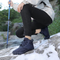 Botas de nieve para hombres y mujeres de terciopelo de invierno engrosado caliente al aire libre montañismo vadeando zapatos de algodón de cinco dedos zapatos especiales de montañismo para hombres y mujeres - details 12