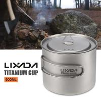 Lixada - maceta colgante portátil de titanio ultraligera, 900 ml/1600 ml, con asa plegable con tapa, utilizada para acampar al aire libre, hacer senderismo, - details 74