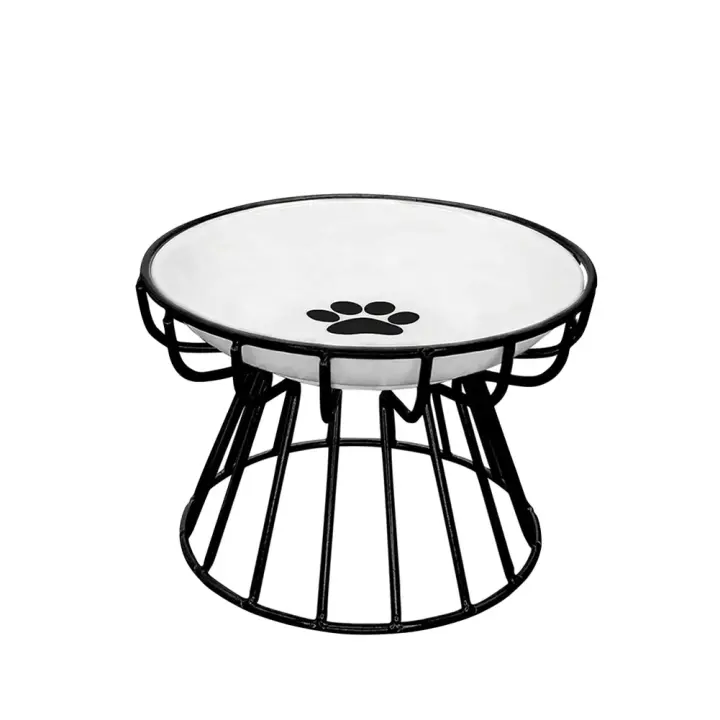 Cerámica Elevada para Mascotas Tazón Comedor para Gatos Suministros para Mascotas - 1