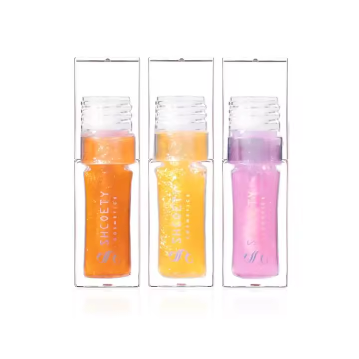 Set de Aceite Labial Nutritivo Hidratante Descolorante Brillo Fino Fácil de Aplicar Belleza Líquida - 1