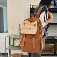 Mochila informal coreana de gran capacidad con diseño integrado simple, adecuada para entrega a estudiantes 9977 - details 4