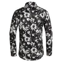 Camisa de negocios con imprimación numérica para hombres, camisas para manches longues, camisas para fumar, décontracté, fête, boîte de nuit, plage, printemps, mode automne - details 19