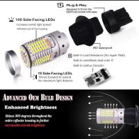 IJDM coche T20 LED blanco/rojo de doble Color Canbus W21W 7440 3156 1156 P21W bombillas led para luces de marcha atrás de respaldo de coche y lámpara antiniebla trasera - details 1