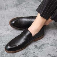 Nuevo producto Creatividad 2025 Moda y ocio Zapatos de vestir Oxford de cuero genuino para hombres Suelas hechas a mano - details 8