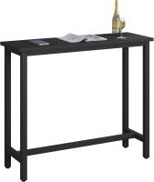 Conjunto de Mesa de Bar y 2 Taburetes, Muebles de Comedor, Mesa Alta y Taburetes de Bar, Barra Cocina y Salon, 140x40x100 cm, Metal + MDF, Roble Claro - details 40
