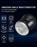 Masajeador AV para hombres, masturbadores masculinos de extremo abierto, Copa 3D, túnel, bolsillo, coño, Stroker con 10 modos de vibración - details 2