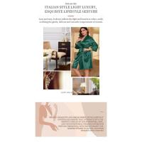 Nuevo camisón de mujer, cárdigan de hielo, bata con cordón, pijama de seda de imitación sexy con estampado suelto - details 1