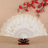 12 piezas elegante acordeón chino tradicional, estampado floral, estilo oriental retro, plegable, para bodas, danza, fotografía, accesorios para vestidos largos - details 3