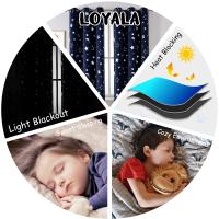 Cortinas opacas para dormitorio, 2 Piezas,con Ojales, Aislantes, para habitación de Niños, Sala de estar, Comedor, Balcon - details 3