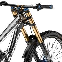 Guardabarros delantero/trasero para bicicleta, guardabarros delantero y trasero, ligero, de PVC, carcasa dura, guardabarros de plástico ajustable para bicicleta de montaña - details 3