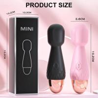 Mini vibrador con 10 modos de vibración fuerte, palo mágico, masajeador con carga USB, vibradores para clítoris y punto G, juguete sexual para mujeres y adultos 18 - details 13