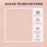 Sofá de 2 Plazas con 2 Puertos USB Tapizado en Panal Sofá de Salón sin Reposabrazos con 1 Puerto Tipo-C y Patas de Madera de Caucho Carga 240 kg 110x60x85 cm Amarillo - details 22